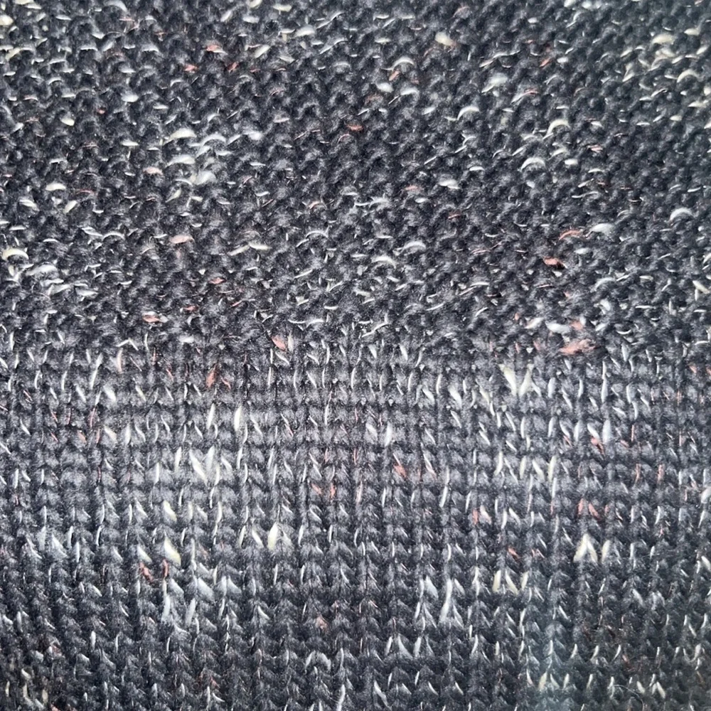 a.n.a. Petite wool charcoal black grey longsleeve knit thick sweater shirt PS